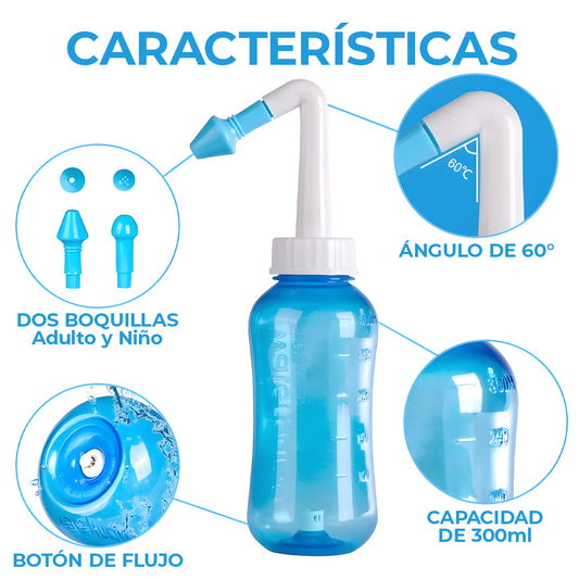 Limpiador Nasal Irrigador Lavado Rinitis