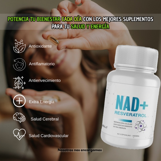 NAD + Resveratrol – Antioxidante Celular y Energía Vital