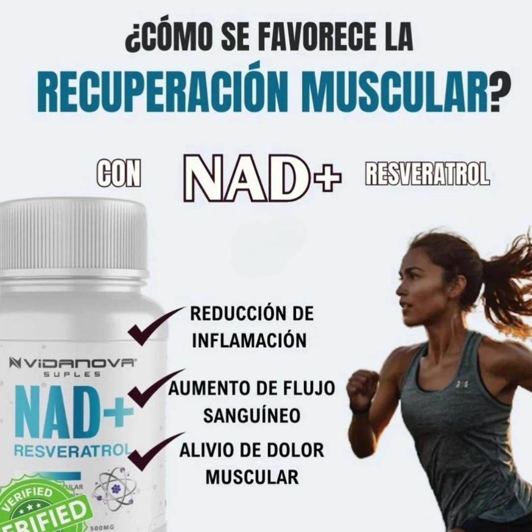 NAD + Resveratrol – Antioxidante Celular y Energía Vital