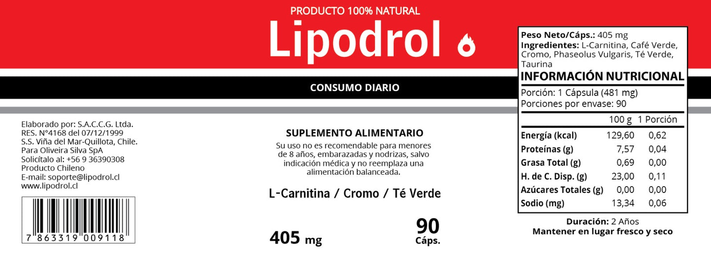 🔥 Lipodrol – Quema grasa natural con energía y vitalidad