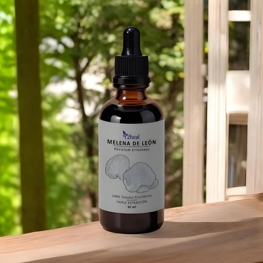 🍄 Melena de León en Gotas – Salud cerebral, digestiva y emocional