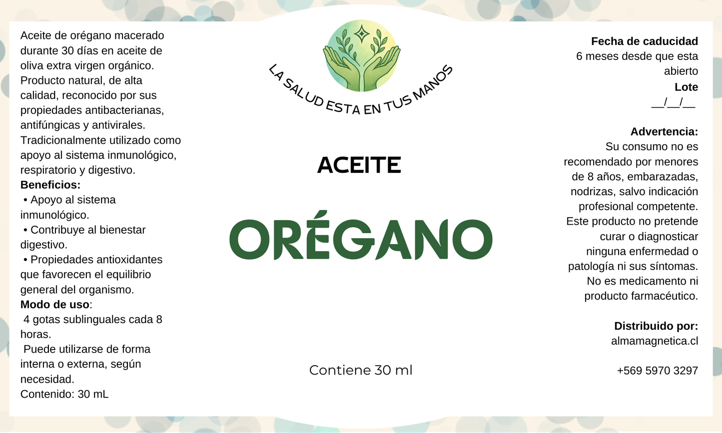 Aceite de Orégano
