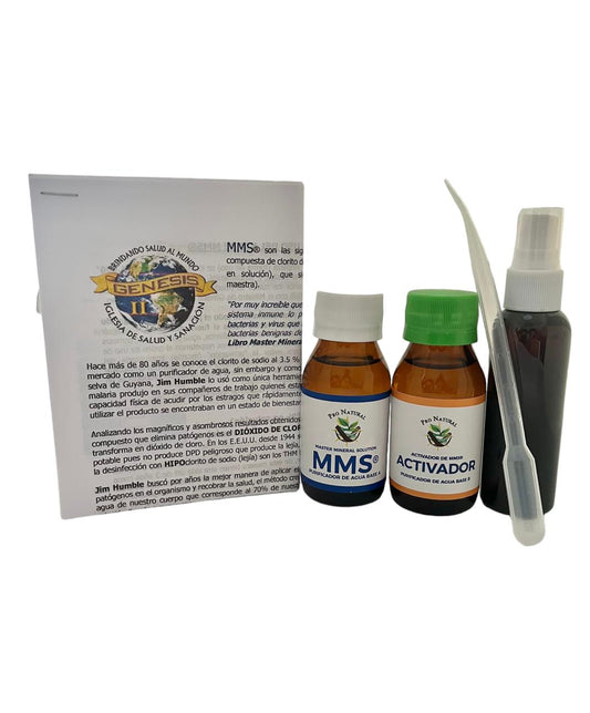 KIT PURIFICADOR DE AGUA 60ml Vidrio