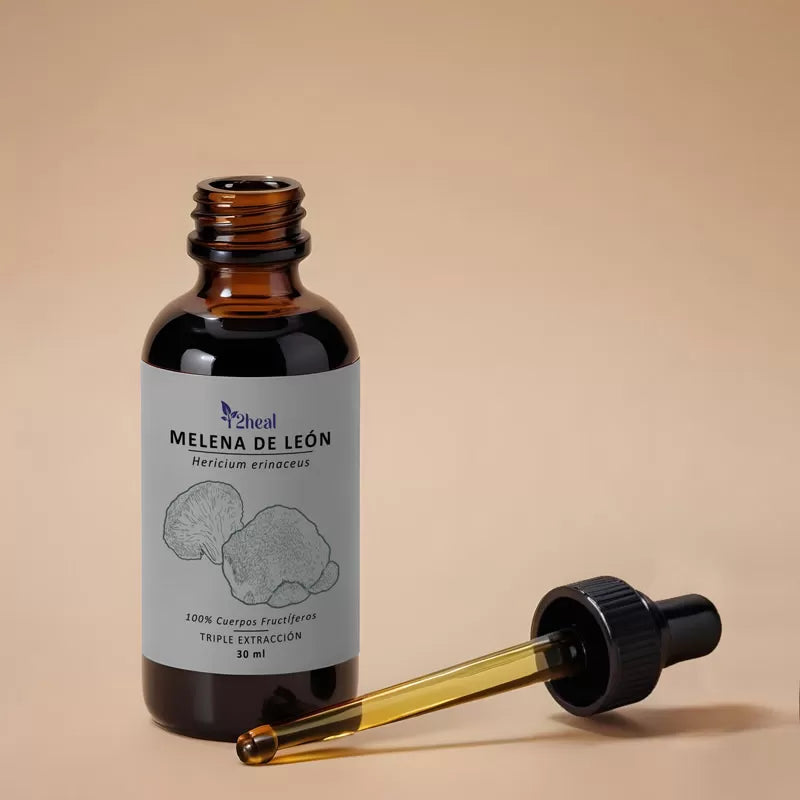 🍄 Melena de León en Gotas – Salud cerebral, digestiva y emocional